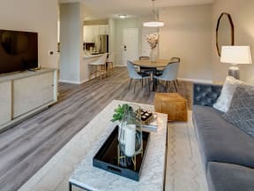 Classic Living Room Design at The MilTon Luxury Apartments