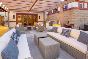 Apartments for Rent American Canyon, CA - The Village at Vintage Ranch Apartments - BBQ Lounge with Two Grills and Outdoor Seating