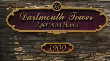 Property Sign at Dartmouth Tower at Shaw, Clovis