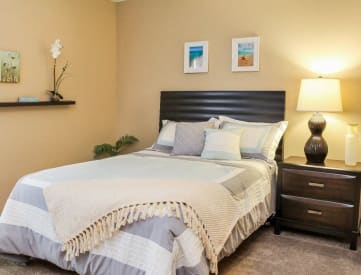 Bedroom at Westchester Village Apartments in O'Fallon, MO