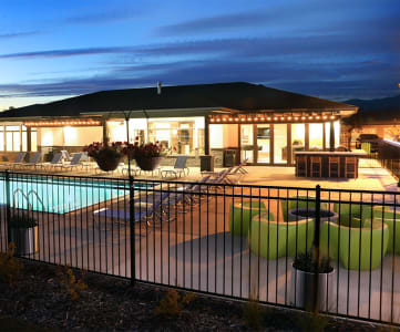 Twilight Pool at Corso Apartments, Montana