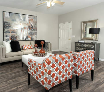 Living Room l The Preserve at Creekside Apartments in Roseville CA 
