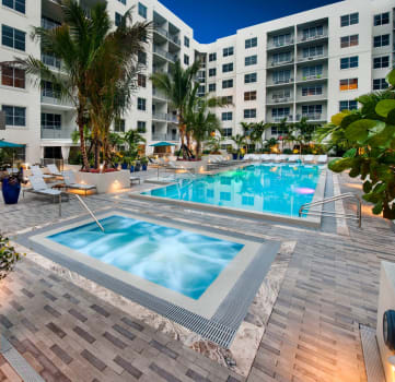 Hot Tub And Swimming Pool at Berkshire Lauderdale by the Sea, Ft. Lauderdale, 33308