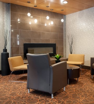 Lobby-Area at 190 Smith Luxury Apartment Suites, Winnipeg, Manitoba