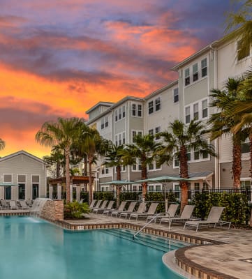 Resort-Style Swimming Pool at Epic at Gateway Luxury Apartments in St Pete FL