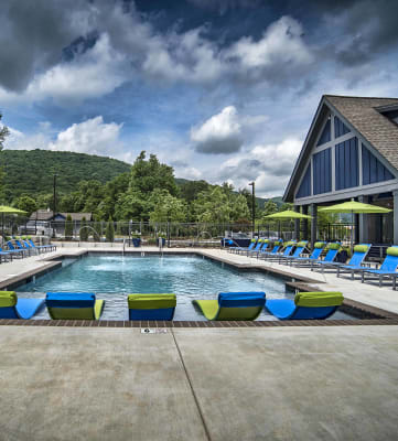 Pool Area at The Heights at Monte Sano
