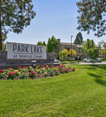 Monument sign for property