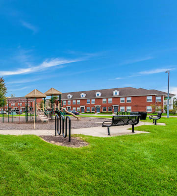 Outdoor recreation area-Horace Mann Apartments, Gary, IN