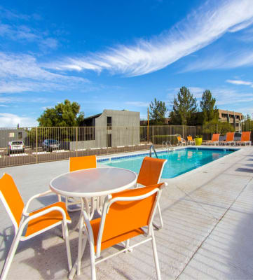 Pool & pool patio at Zona Village Apartments in Tucson, AZ