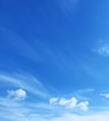Stock photo of a blue sky