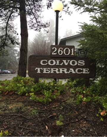 Colvos Terrace Apartments signage