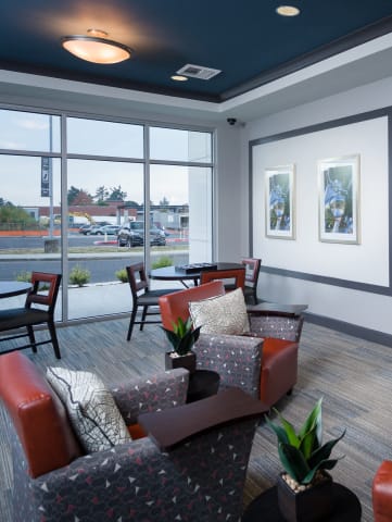 Clubhouse seating area