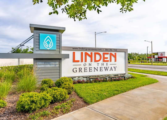Property Signage at Linden on the GreeneWay, Orlando, Florida