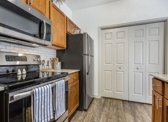 Fully Equipped Kitchen With Fridge at Teravista, Round Rock, 78665