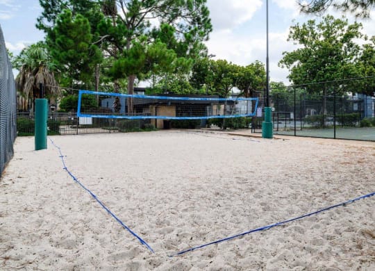 Sand Volleyball Court at Park at Voss Apartments, The Barvin Group, Houston, TX