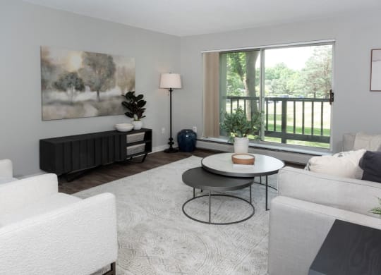 Modern Living Room at Audenn Apartments, Bloomington, 55438