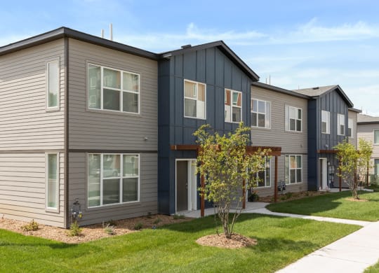 Town home exterior at The Liberty Apartments in Golden Valley, Minnesota