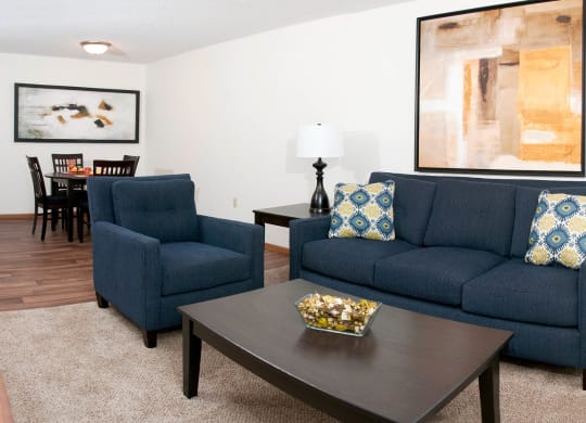 Cedar Ridge_Model Apartment Living Room
