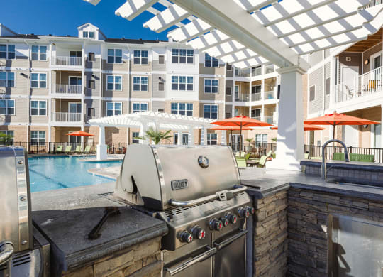 Pool  Kitchen at Solace Apartments in Virginia Beach  23464