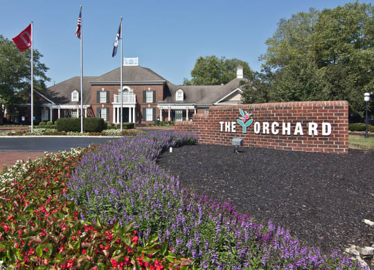 The Orchard Apartments Sign in Dublin OH