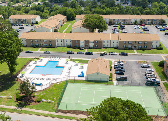 Aerial 2 of Providence Green Apartments in Virginia Beach