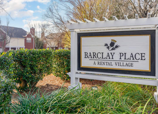Welcoming Property Signage at Barclay Place Apartments, Wilmington, NC, 28412