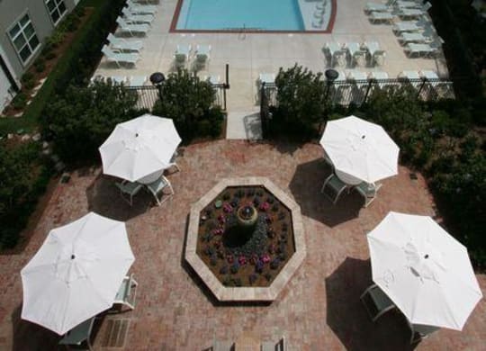 Aerial of Lumina Apartments Pool