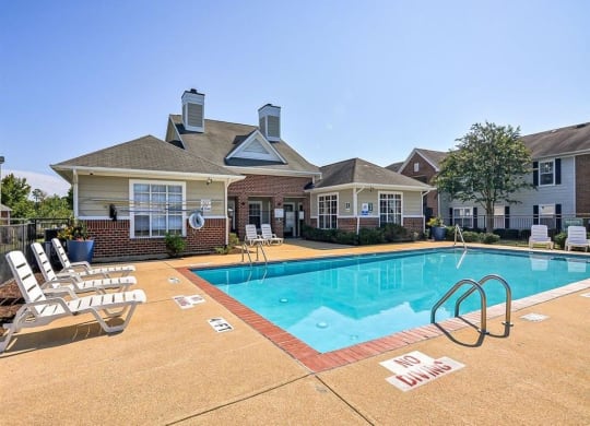 Pool 2 at Meriwether Apartments in Durham NC