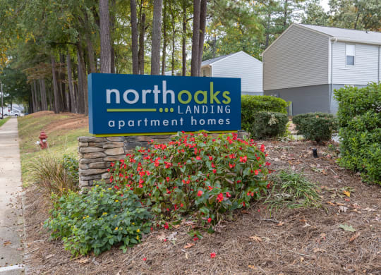 North Oaks Landing sign