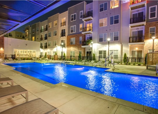 Pool of the Venture Apartments iN Tech Center in Newport News VA