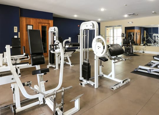 Fitness Center at  Woodland Creek Apartments