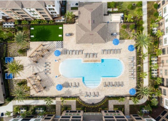 Aerial View Of Pool at The Oasis at Moss Park Preserve, Orlando, FL