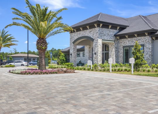 Clubhouse Exterior at The Oasis at Manatee River, Bradenton, FL
