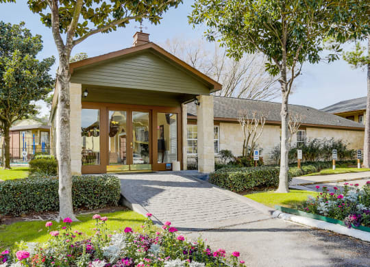 Clubhouse Exterior at Cypress Creek Crossing Apartment Homes in Houston, Texas, TX