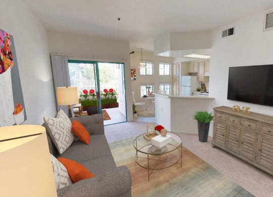 Classic Living Room Design, at Rancho Franciscan Senior Apartments, California, 93105