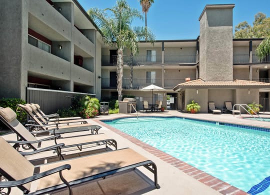 Invigorating Swimming Pool at Nortview-Southview Apartment Homes, Reseda, CA