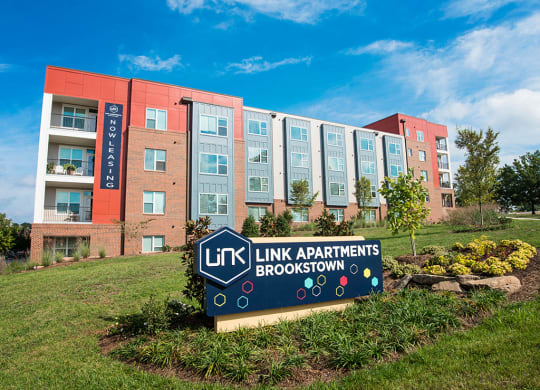 Property Signage at Link Apartments® Brookstown, Winston Salem, NC
