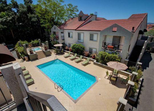 Pool View at Town Center Apartments, California, 91504