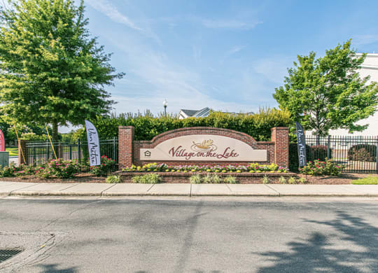 Entrance at Village on the Lake Apartments, North Carolina