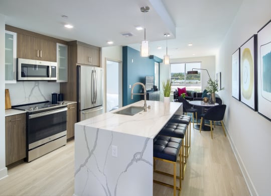 Fully Equipped Kitchen at The Q Topanga, California