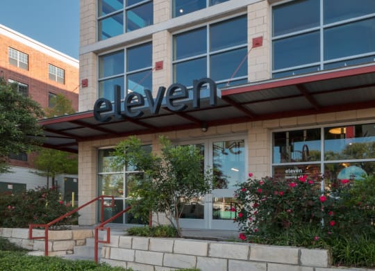 Front Entrance at Eleven by Windsor 811 East 11th Street Austin, TX 78702