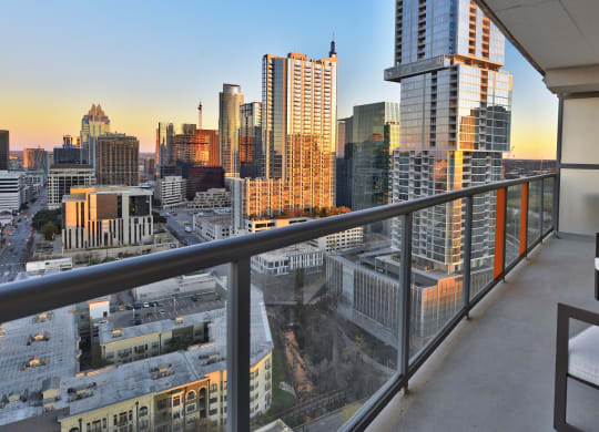 Start your mornings with a view of downtown Austin.