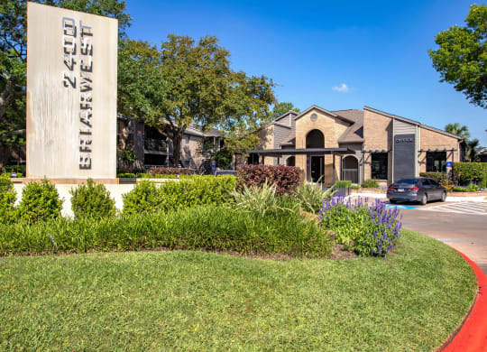 Property Signage at 2400 Briarwest Apartments, Houston, 77077