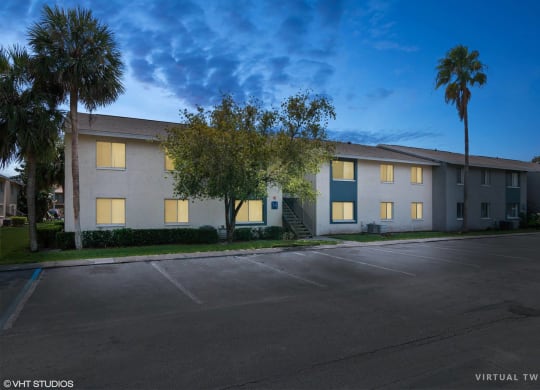 Property Exterior at Night at Sarasota South, Florida