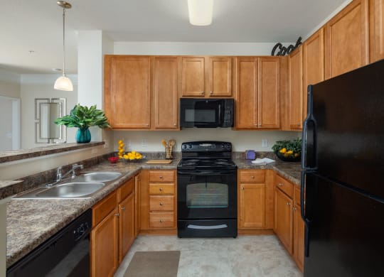 Efficient Appliances In Kitchen at Abberly Village Apartment Homes by HHHunt, West Columbia, SC, 29169