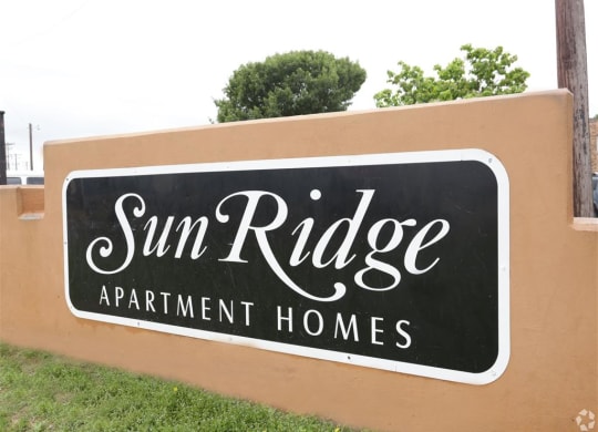 Building Sign at Sunridge Apartments, Clear Property Management, Grand Prairie