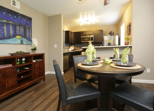 Luxury Dining and Kitchen at Water Ridge Apartments, CLEAR Property Management, Irving