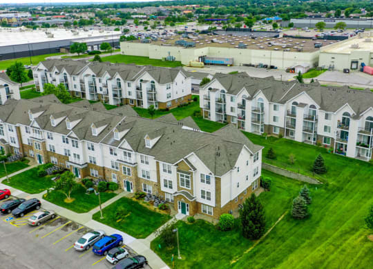Aerial View Of The Community at Black Sand Apartment Homes, Lincoln, NE