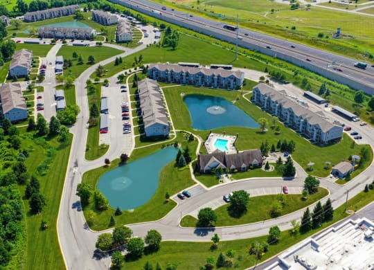 View of Community at Dupont Lakes Apartments, Fort Wayne