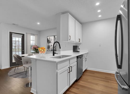 Kitchen Angle at Latitudes Apartments, Indiana, 46237